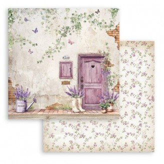 Stamperia Χαρτί Scrapbooking 30,5X30,5cm Διπλής Όψης Lavender Door