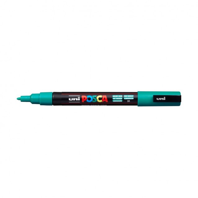 Posca Μαρκαδόρος PC-3M Λεπτό 0,9-1,3 mm Σμαραγδί