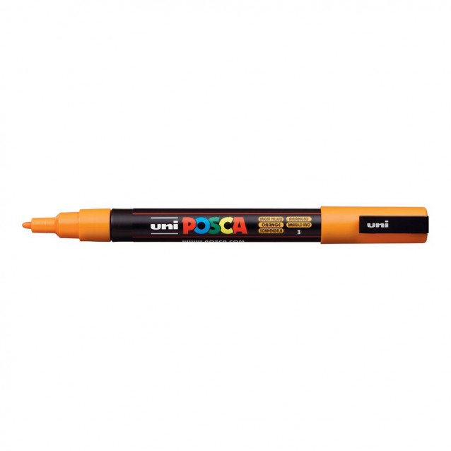 Posca Μαρκαδόρος PC-3M Λεπτό 0,9-1,3 mm Κίτρινο Φωτεινό