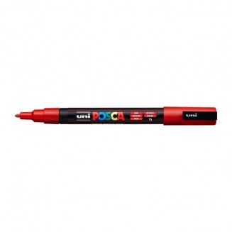 Posca Μαρκαδόρος PC-3M Λεπτό 0,9-1,3 mm Σκούρο Κόκκκινο