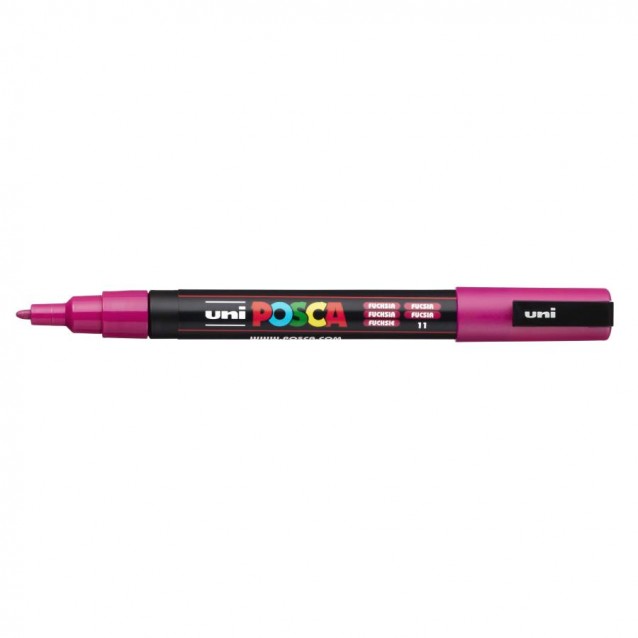 Posca Μαρκαδόρος PC-3M Λεπτό 0,9-1,3mm Φούξια