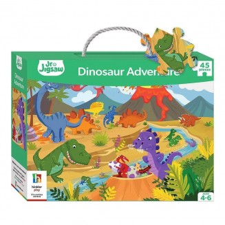 Παζλ Junior Dinosaur Adventure 45 κομμάτια