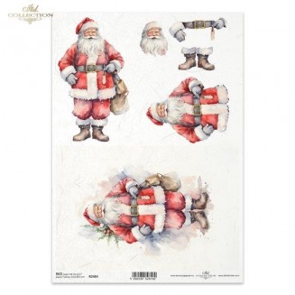 Itd. Collection Ριζόχαρτο Decoupage A4 (21x29,7cm) Father Christmas