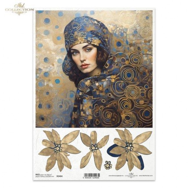 Itd. Collection Ριζόχαρτο Decoupage A4 (21x29,7cm) Klimt I