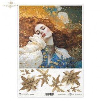 Itd. Collection Ριζόχαρτο Decoupage A4 (21x29,7cm) Klimt II