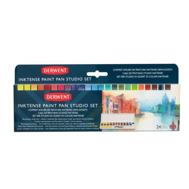 Derwent Κασετίνα Studio με 24 πλακάκια Inktense Paint