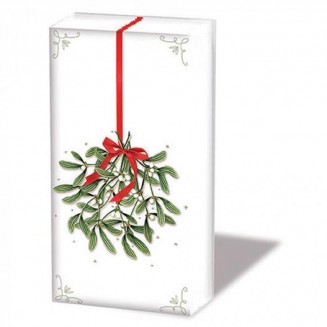 Ambiente 10 Χαρτομάντηλα 21,5x22cm Mistletoe with Bow