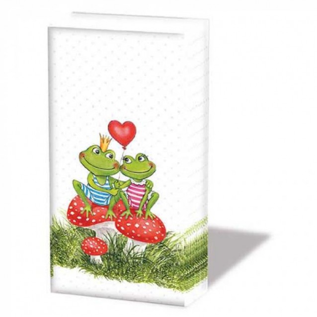 Ambiente 10 Χαρτομάντηλα 21,5x22cm Frogs in Love