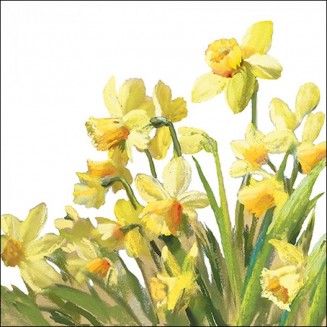 Ambiente 20 Χαρτοπετσέτες 33x33cm 3φύλλες Golden daffodils FSC