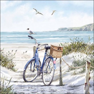 Ambiente 20 Χαρτοπετσέτες 33x33cm 3φύλλες Bike at the beach FSC