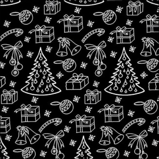 Ambiente 20 Χαρτοπετσέτες 33x33cm 3φύλλες Outlined ornaments black FSC