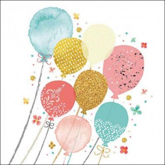 Ambiente 20 Χαρτοπετσέτες 33x33cm 3φύλλες Balloon party FSC