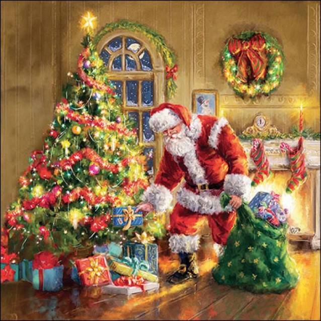 Ambiente 20 Χαρτοπετσέτες 33x33cm 3φύλλες Gifts under Christmas tree FSC