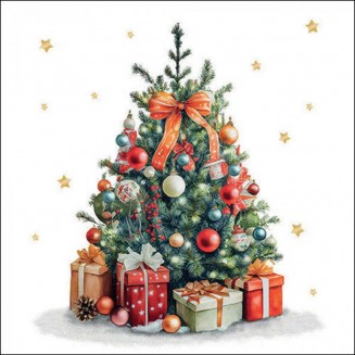 Ambiente 20 Χαρτοπετσέτες 33x33cm 3φύλλες Decorated Christmas tree FSC