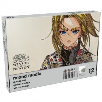 Winsor & Newton Σετ Δώρου Manga Mixed Media 12 τεμαχίων