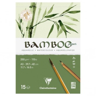 Clairefontaine Μπλοκ Ακουαρέλας Bamboo 25Φ Α3 (29,7x42cm) 250g