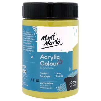 Mont Marte 300ml Studio Acrylic Lemon Yellow