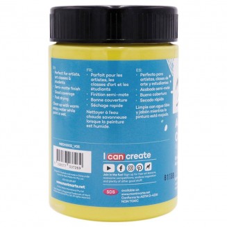 Mont Marte 300ml Studio Acrylic Lemon Yellow