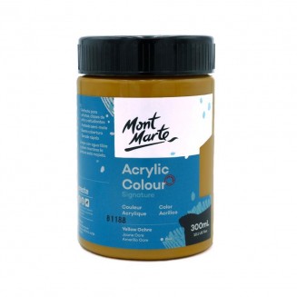 Mont Marte 300ml Studio Acrylic Yellow Ochre