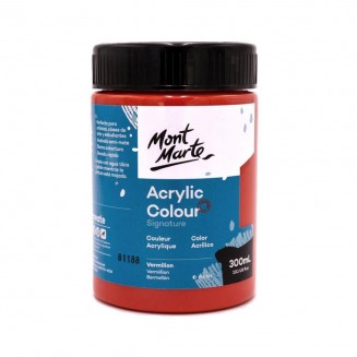 Mont Marte 300ml Studio Acrylic Vermilion