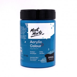 Mont Marte 300ml Studio Acrylic Cerulean Blue