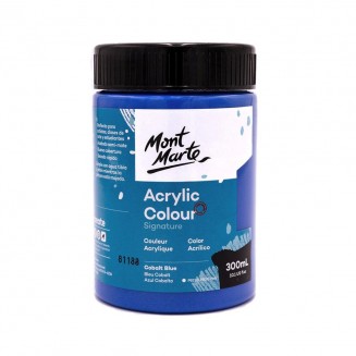 Mont Marte 300ml Studio Acrylic Cobalt Blue