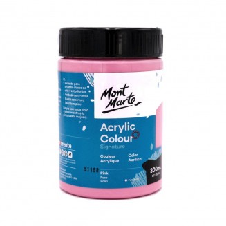 Mont Marte 300ml Studio Acrylic Pink