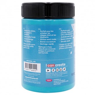 Mont Marte 300ml Studio Acrylic Turquoise