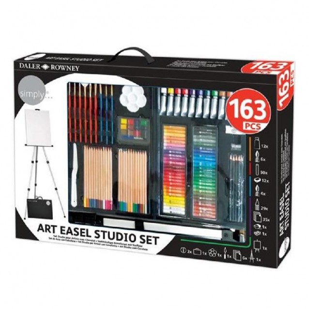 Daler Rowney Σετ Ζωγραφικής Complete Art Set σε Βαλιτσάκι 163 τεμαχίων