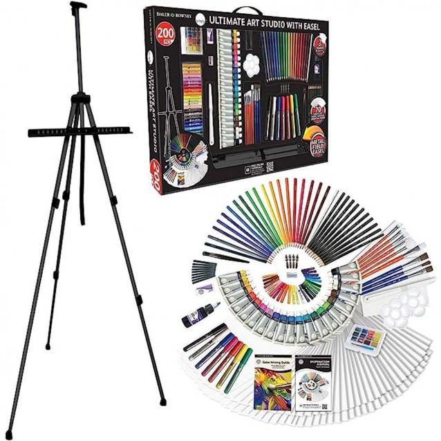 Daler Rowney Σετ Ζωγραφικής Complete Art Set σε Βαλιτσάκι 200 τεμαχίων