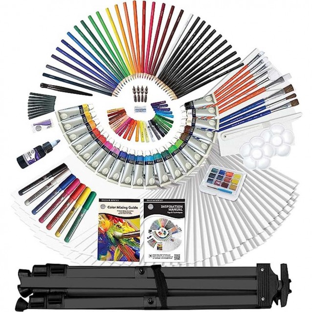 Daler Rowney Σετ Ζωγραφικής Complete Art Set σε Βαλιτσάκι 200 τεμαχίων