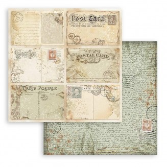 Stamperia Χαρτί Scrapbooking 30,5X30,5cm Διπλής Όψης Alterego Postcard