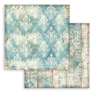 Stamperia Χαρτί Scrapbooking 30,5X30,5cm Διπλής Όψης Alterego Turquoise Wallpaper