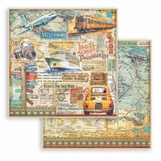 Stamperia Χαρτί Scrapbooking 30,5X30,5cm Διπλής Όψη Car