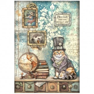 Stamperia Ριζόχαρτο Decoupage A4 (21X29,7cm) Alterego cat