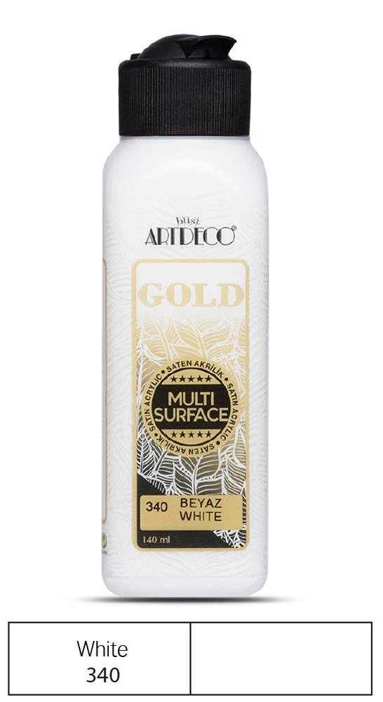 ArtdecoGold140mlΑκρυλικόMultiSurfaceWhite340