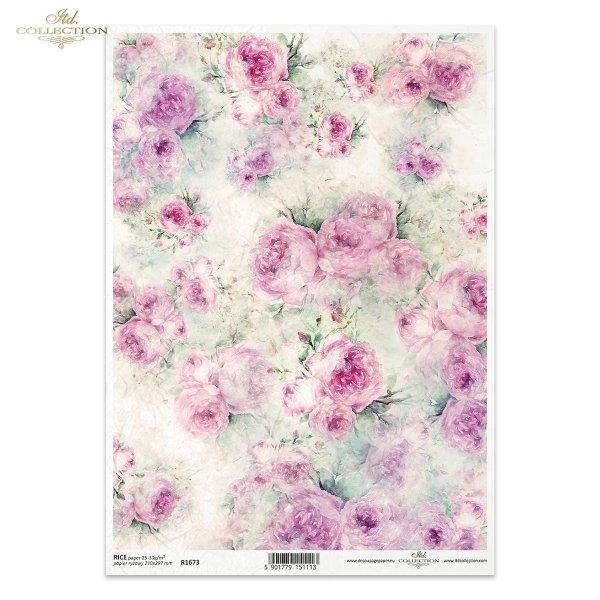 Itd.CollectionΡιζόχαρτοDecoupageA4(21x29,7cm)ShabbyChicforSpring